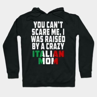 You Cant Scare Me I Was Raised By A Crazy Italian Mom Hoodie